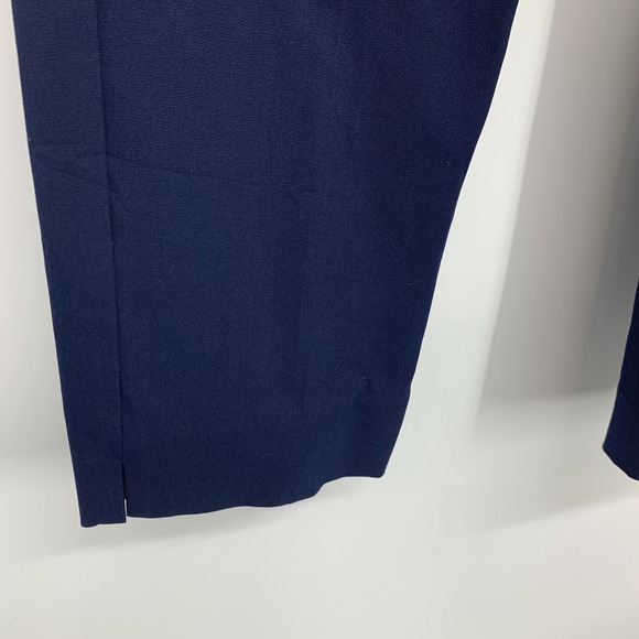 Talbots Pants Womens Size 16 Petite Navy Blue Chatham Ankle Cotton Bi Stretch - Picture 7 of 11